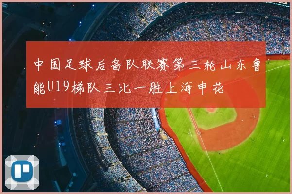 中国足球后备队联赛第三轮山东鲁能U19梯队三比一胜上海申花