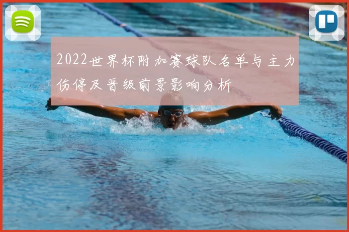 2022世界杯附加赛球队名单与主力伤停及晋级前景影响分析